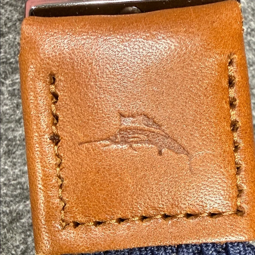 Tommy Bahama Blue and Tan Braided Belt